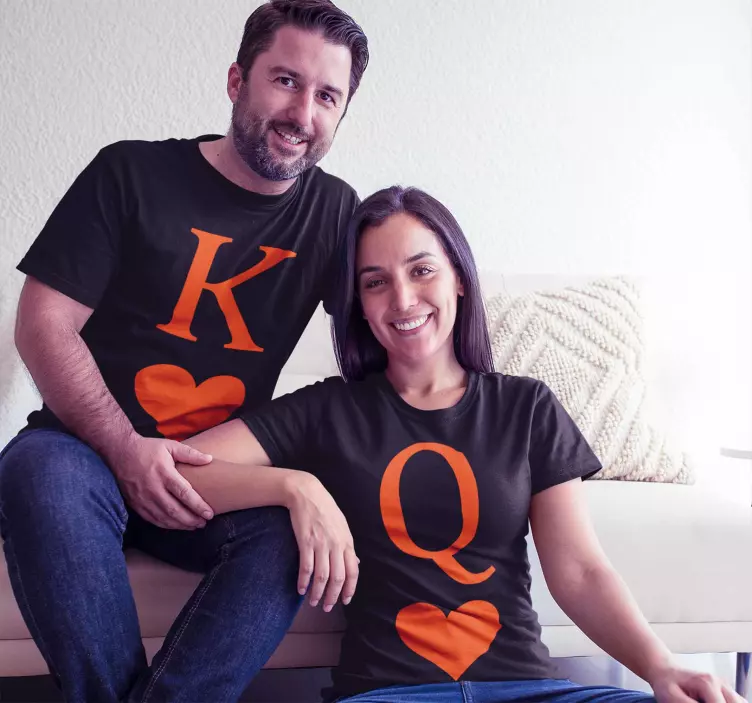 μπλουζάκι queen and king poker version - TenStickers