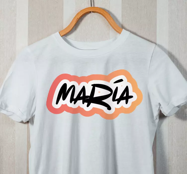 μπλουζάκι πορτοκαλί φόντου με στυλ γκράφιτι - TenStickers