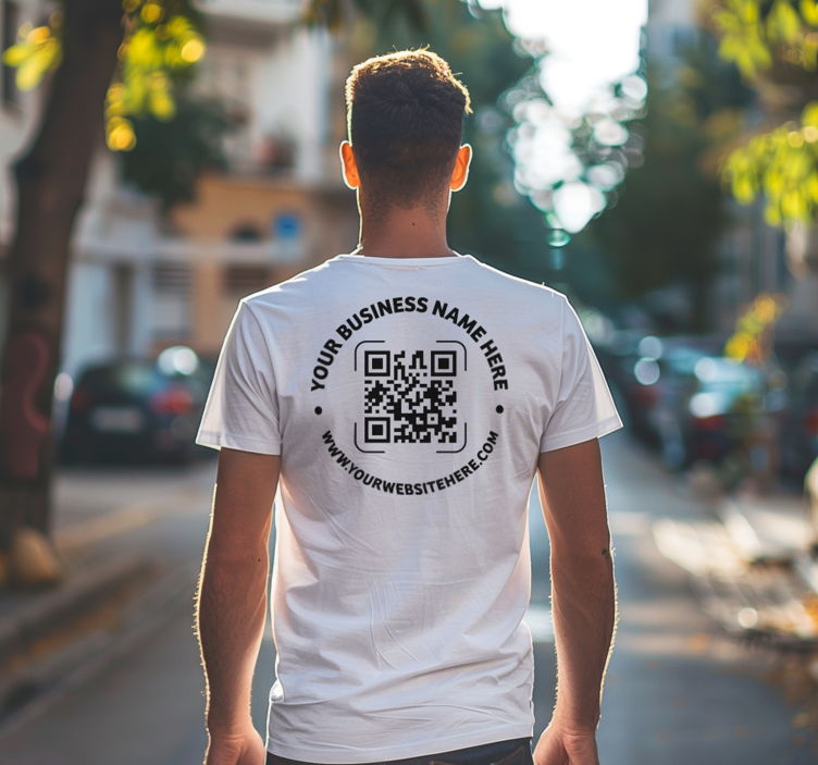 Μπλουζάκι business qr κωδικός - TenStickers