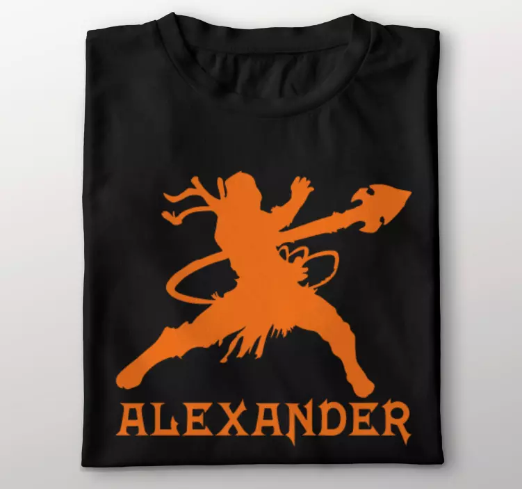 Μπλουζάκι πολεμιστής με όνομα - TenStickers