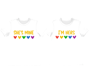 Μπλουζάκι ζευγαριού lgbt Αυτή είναι δική μου - TenStickers