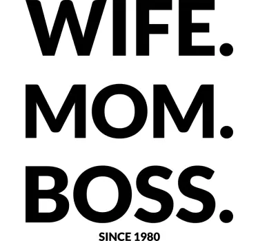 μπλουζάκι σύζυγος mom boss - TenStickers