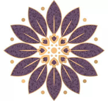 μπλουζάκι με διακοσμητικά φύλλα paisley - TenStickers
