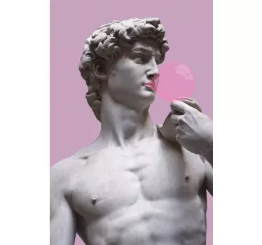 Ντέιβιντ με μπλουζάκι με τσίχλες - TenStickers