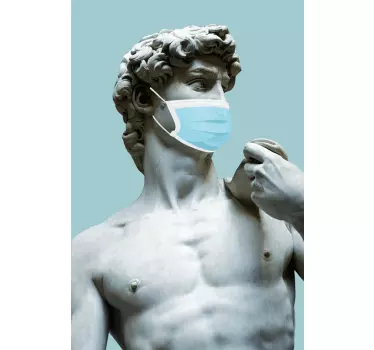David με μπλουζάκι μάσκας - TenStickers