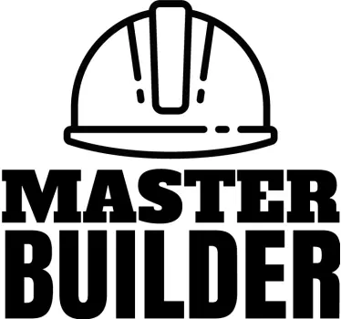 Master builder πατέρας και γιος που ταιριάζουν πουκάμισα - TenStickers