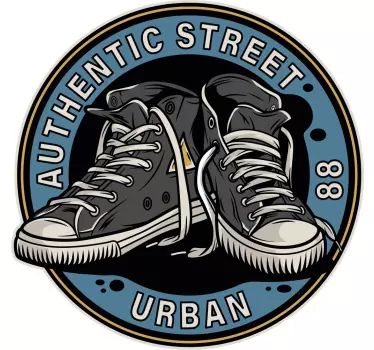 Μπλουζάκι με εικονογράφηση παπούτσια converse 80s - TenStickers