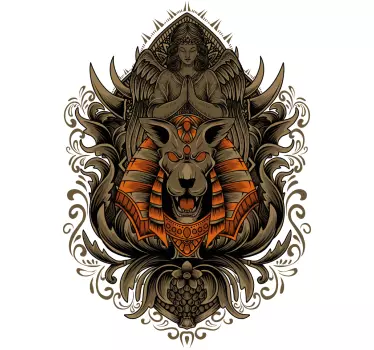 μπλουζάκι της αρχαίας Αιγύπτου θεού 'anubis' - TenStickers