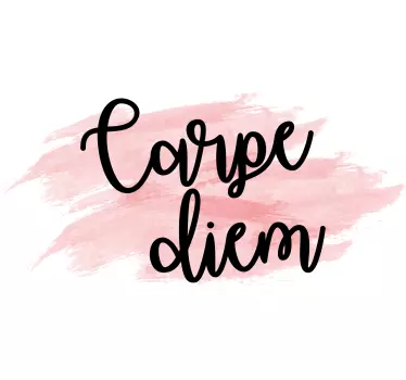 T-shirt με ροζ χρώμα carpe diem - TenStickers