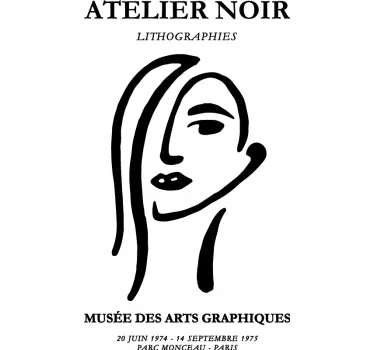 T-shirt atelier noir - TenStickers