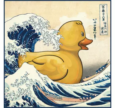 Μπλουζάκι πάπιας από καουτσούκ kanagawa - TenStickers