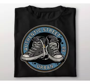 Μπλουζάκι με εικονογράφηση παπούτσια converse 80s - TenStickers