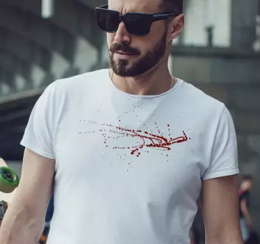 μπλουζάκι αποκριών βαμμένο με αίμα - TenStickers