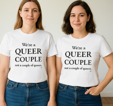 Μπλουζάκι ζευγαριού lgbt Κουίρ - TenStickers