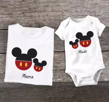 πουκάμισο μητέρας και κόρης της ομάδας disney - TenStickers