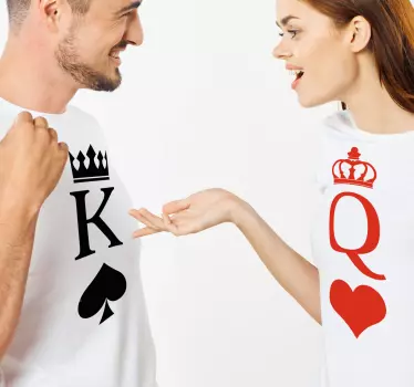 πουκάμισα king & queen για ζευγάρια - TenStickers
