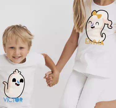 μπλουζάκι αποκριών μικρών φαντασμάτων - TenStickers