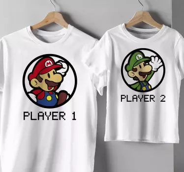 Παιδικό πουκάμισο mario και luigi - TenStickers