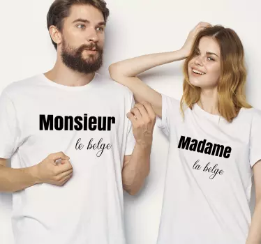 Mrs/ mr βελγικά πουκάμισα που ταιριάζουν για ζευγάρια - TenStickers
