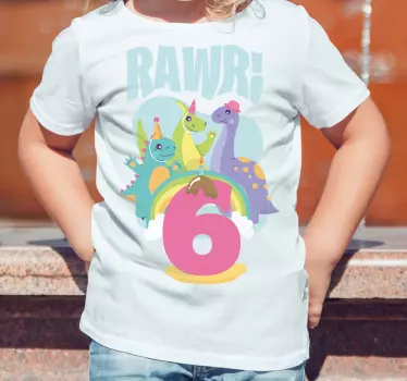 Παιδικό πουκάμισο rawr dino party - TenStickers