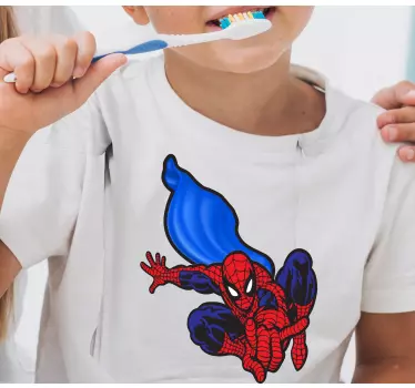 Spiderman με μπλε παιδικό πουκάμισο - TenStickers