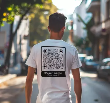Μπλουζάκι tiktok qr κωδικός - TenStickers