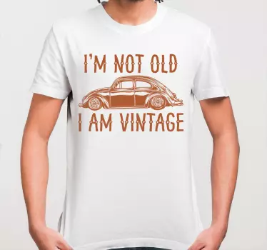 Μπλουζάκι Χιούμορ με vintage Αυτοκίνητα - TenStickers