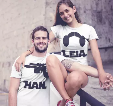 μπλουζάκια για μπλουζάκι han και leia - TenStickers