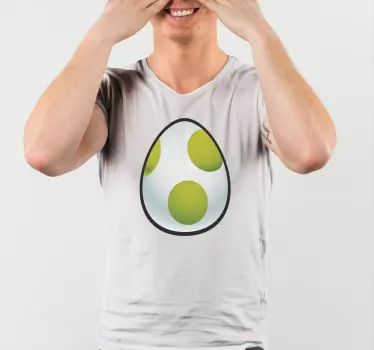παιδικό πουκάμισο yoshi egg mario - TenStickers
