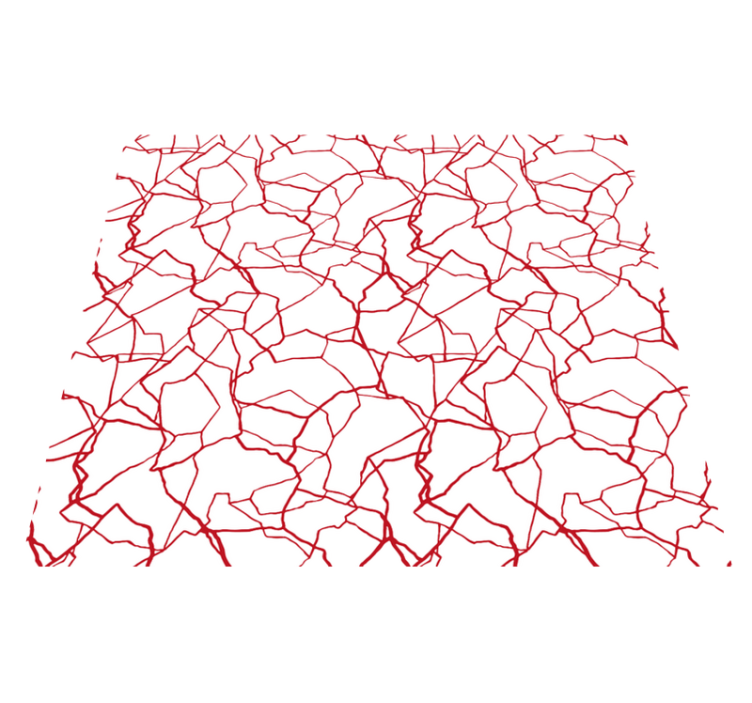 άσπρο xαλί σπάσιμο κόκκινο μοτίβο - TenStickers