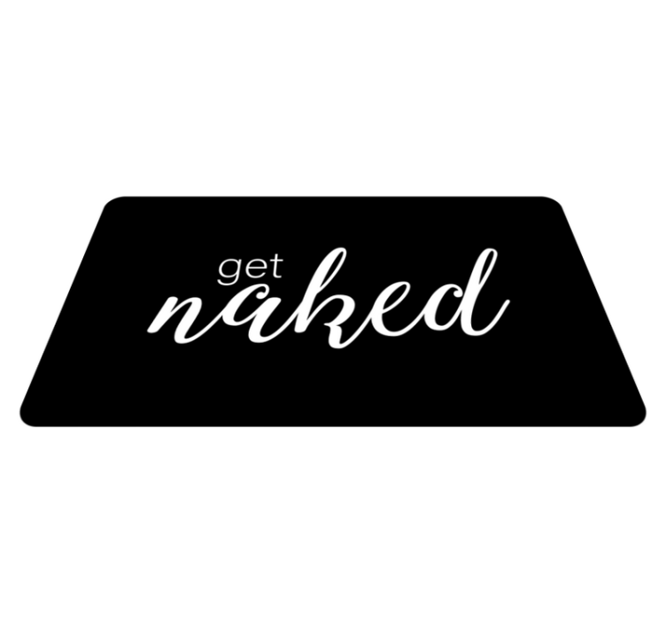 χαλακι μπανιου get naked κειμένου - TenStickers