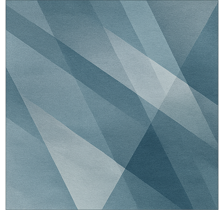 Βινυλιακό χαλί τραπεζαρίας αφηρημένη γεωμετρική κλίση - TenStickers