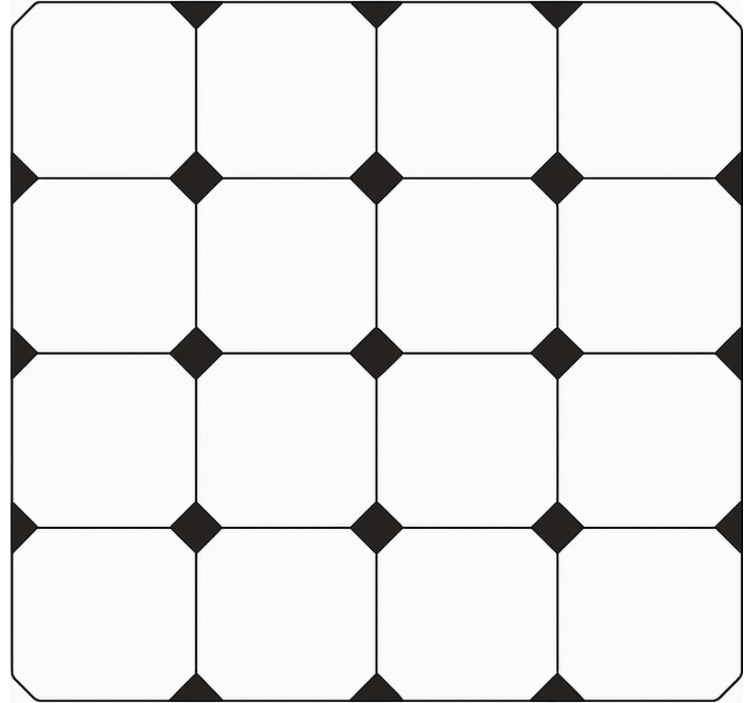 χαλιά κουζίνασ καρό διαμαντένιο τύπωμα - TenStickers