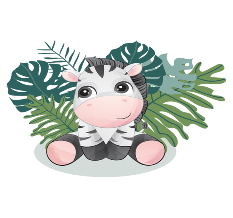 Χαλί με εκτύπωση ζώου Ζέβρα της Άγριας Αφρικής - TenStickers