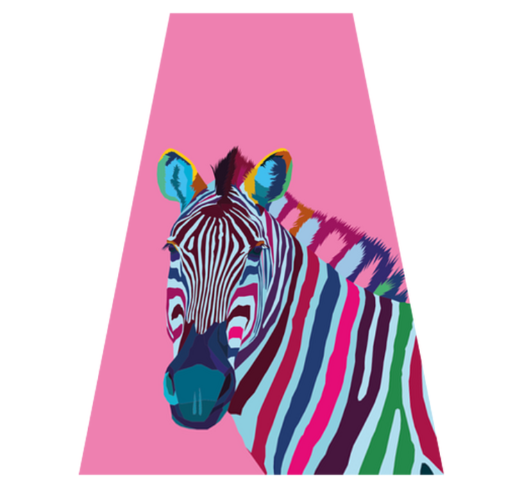 Xαλί με εκτύπωση ζώου zebra pop art iphone - TenStickers