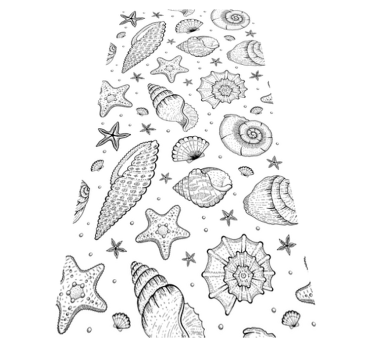 Xαλί με εκτύπωση ζώου θαλάσσια ζωή και κοχύλια - TenStickers