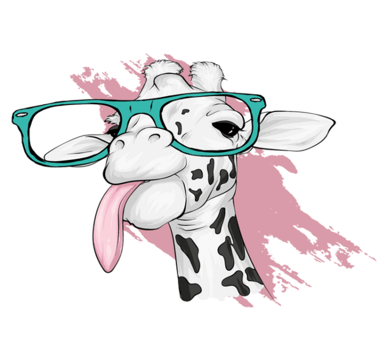 Χαλί με εκτύπωση ζώου splash από καμηλοπαρδάλεις - TenStickers