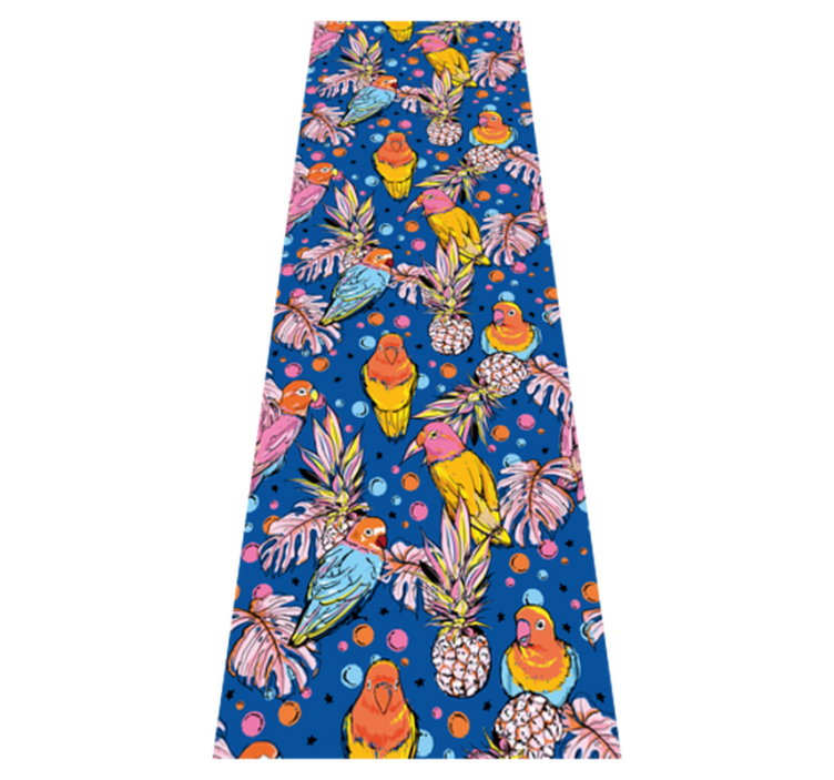 Χαλί με εκτύπωση ζώου πολύχρωμο πτέρωμα - TenStickers