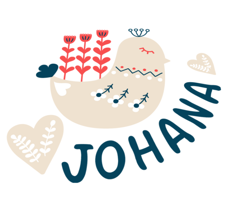 Χαλί με εκτύπωση ζώου με προσωπικό πουλί Νόρντικ - TenStickers