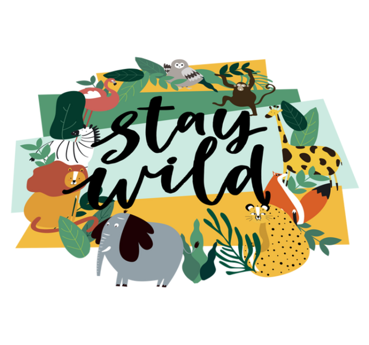 Χαλί με εκτύπωση ζώου ζούγκλας crown - TenStickers