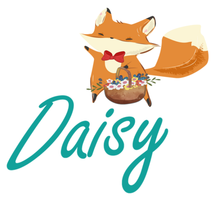 Χαλί με εκτύπωση ζώου Χαριτωμένος χαρακτήρας αλεπούς - TenStickers