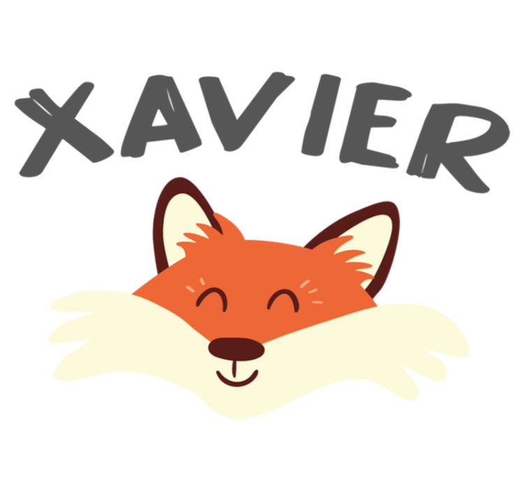 Χαλί με εκτύπωση ζώου Κεφάλι παιχνιδιάρικης αλεπούς - TenStickers