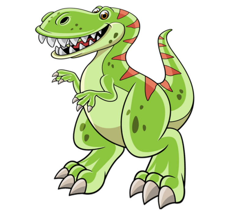 Χαλί με εκτύπωση ζώου Καρτούν Τυραννόσαυρος Ρεξ - TenStickers