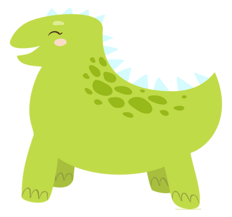 Xαλί με εκτύπωση ζώου Χαρούμενος Δεινόσαυρος - TenStickers