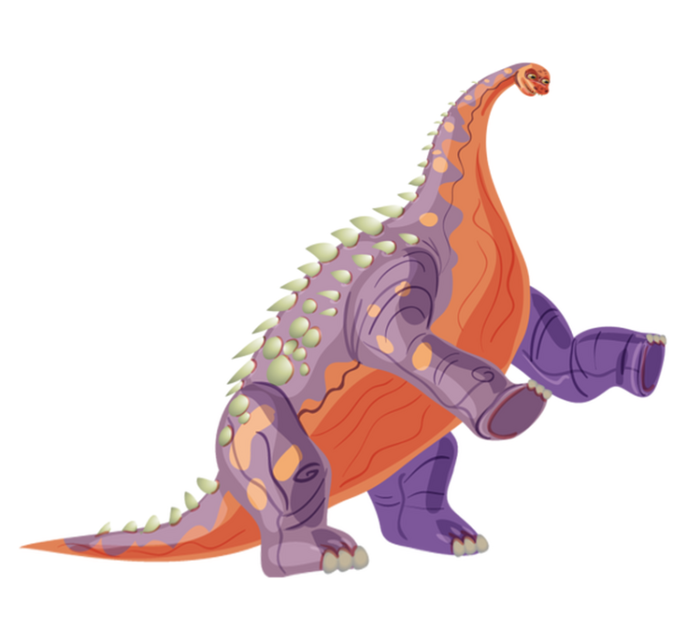 Χαλί με εκτύπωση ζώου Χρωματικός Δεινόσαυρος - TenStickers