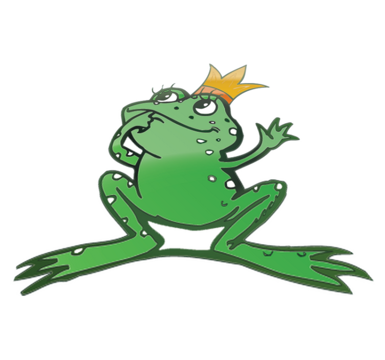 Xαλί με εκτύπωση ζώου Βασίλισσα βάτραχος - TenStickers