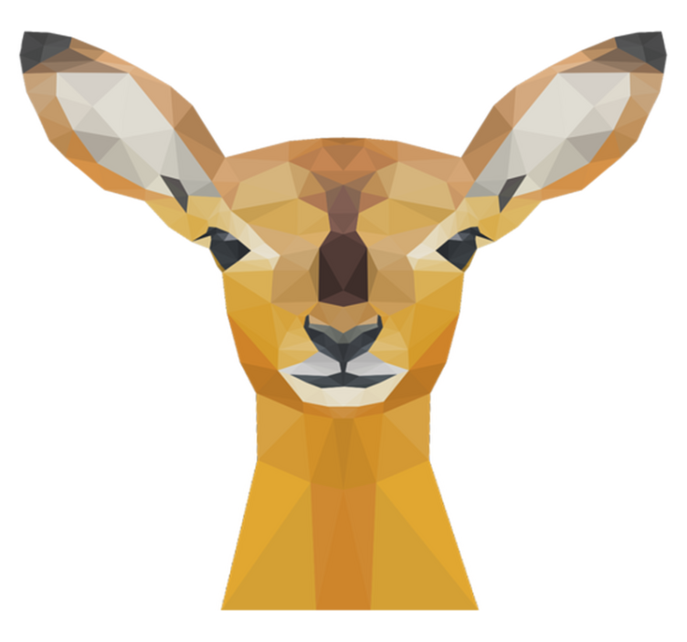 Χαλί με εκτύπωση ζώου Ελάφι - TenStickers