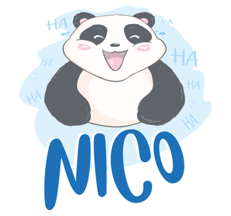 Χαλί με εκτύπωση ζώου μωρού πάντα έκπληκτο με όνομα - TenStickers