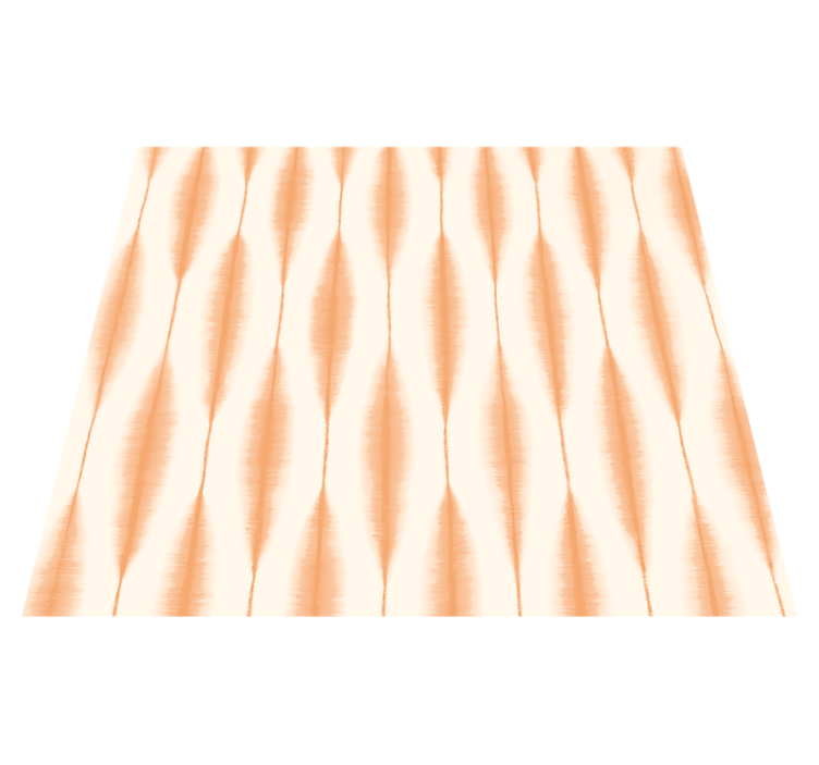 Χαλί γεωμετρικού σχεδιασμού πορτοκαλί ikat kasuri - TenStickers