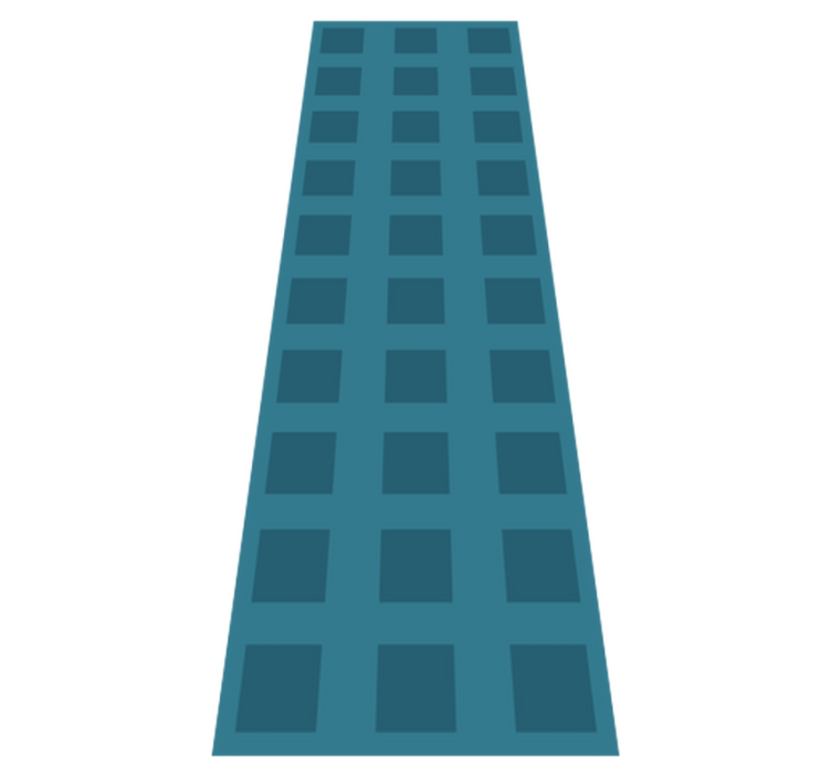 Χαλί γεωμετρικού σχεδιασμού μπλε σχέδιο με τετράγωνα - TenStickers